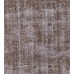 Brown Handmade Vintage Overdyed Turkish Carpet